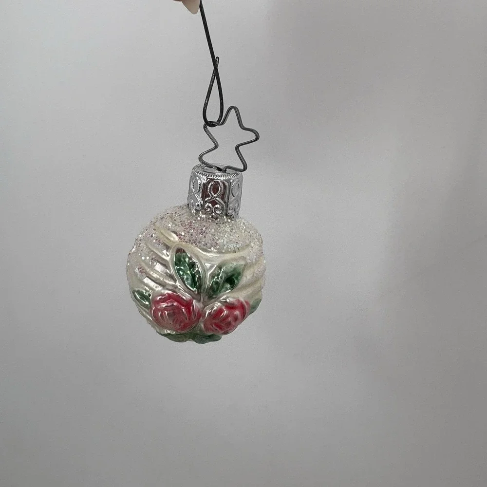 Vintage Ornament Lot Glass‎ Hummingbird Angle Icicle 4pc